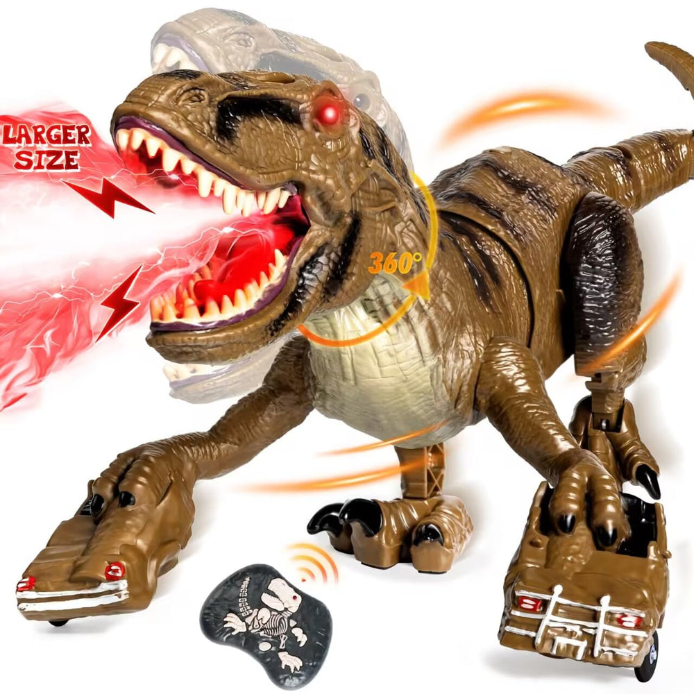 Lozadia remote control dinosaur toy with stable frame for indoor play and active movement