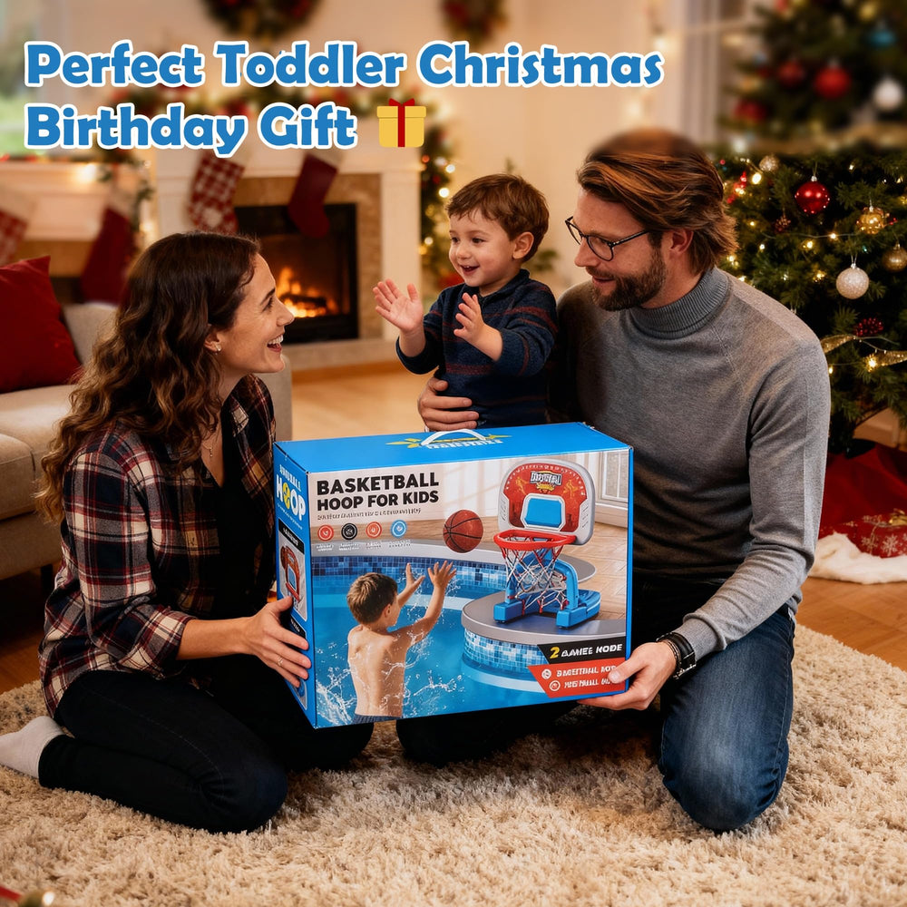 LPFG toddler basketball hoop gift-box packaging makes a ready-to-gift option
