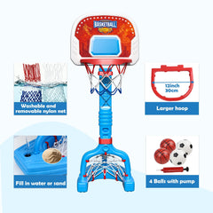 LPFG toddler basketball hoop pool mode inspires poolside shooting fun