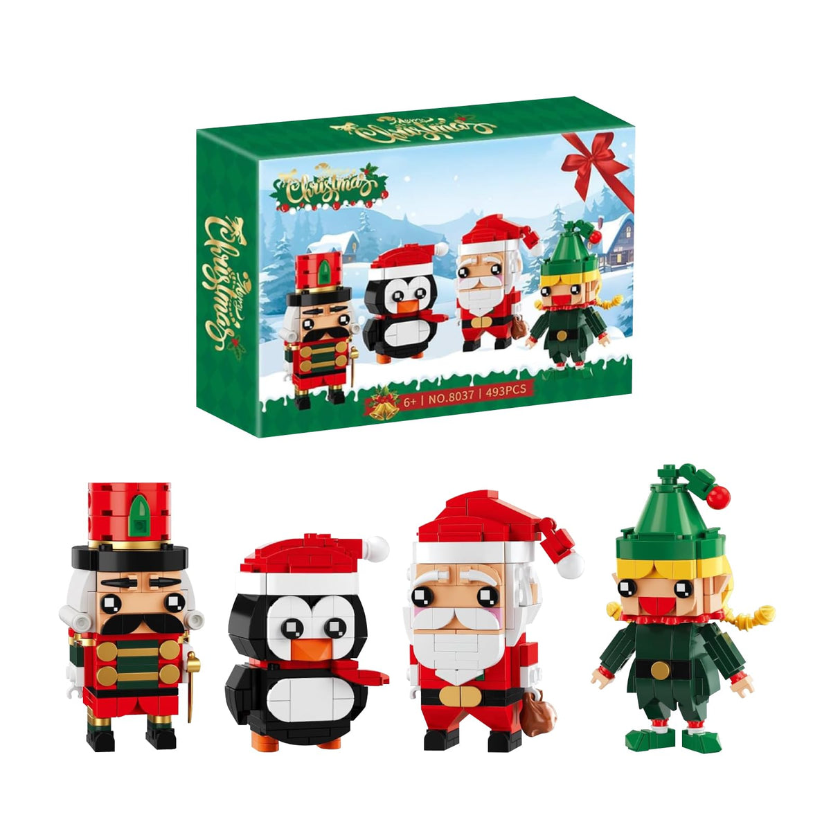 LPPROTECTOR Santa figure blocks ready for festive display and imaginative play.