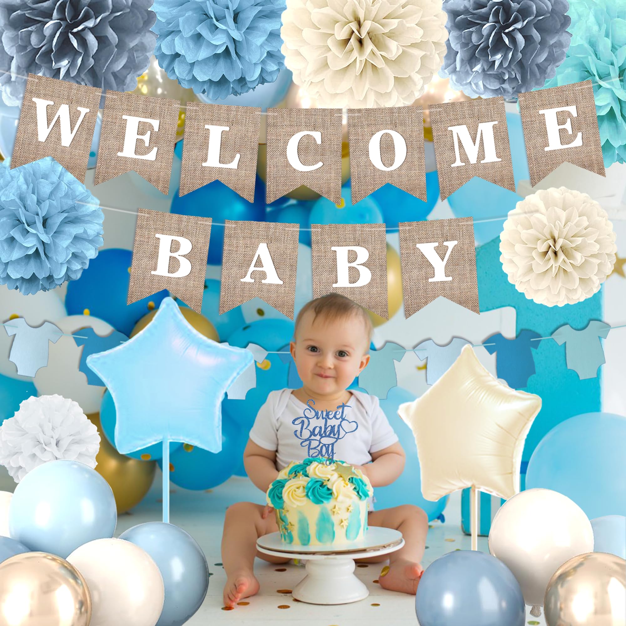 LQEIHR boho baby shower decor kit creates a cohesive party look