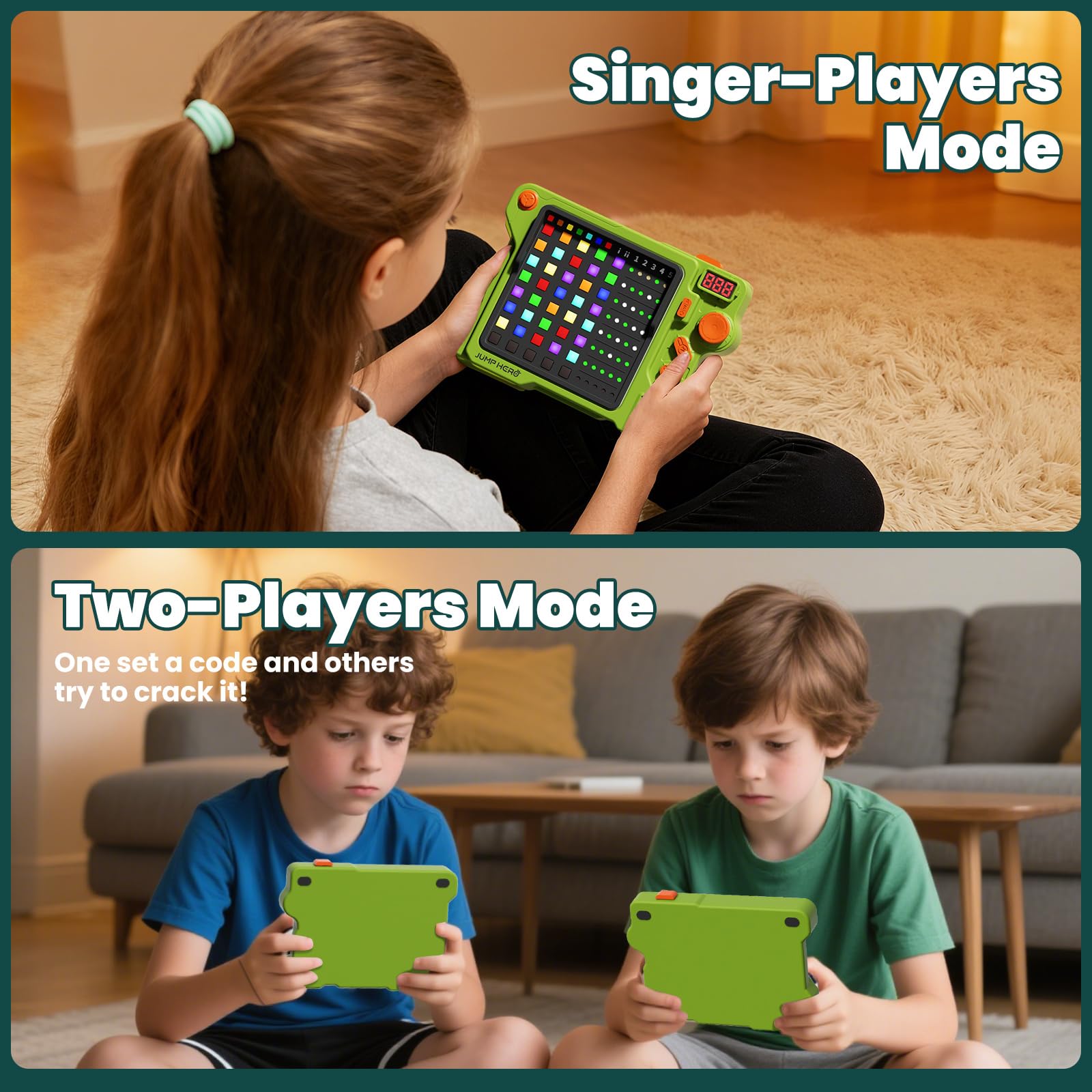 Lqqyee Super Decoder Game in solo and duo play mode for family fun