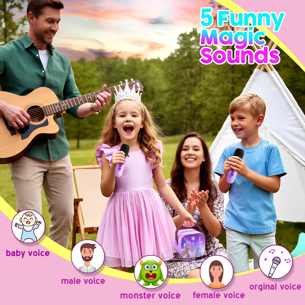 lrjrizzo kids karaoke bluetooth setup connects phones easily