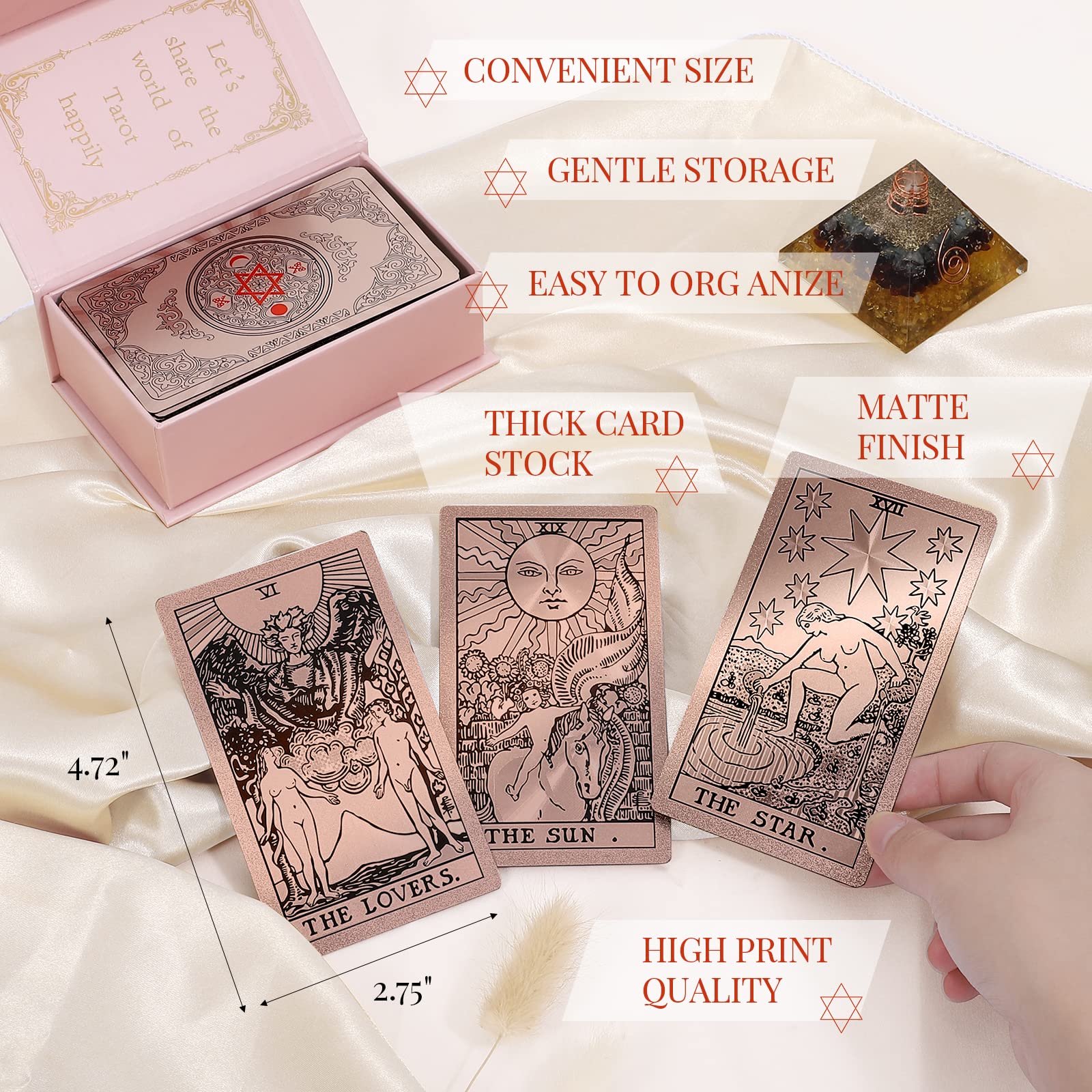 lrjrizzo matte finish tarot cards resist wear during daily use