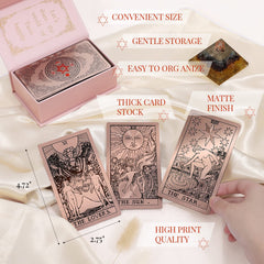 lrjrizzo matte finish tarot cards resist wear during daily use