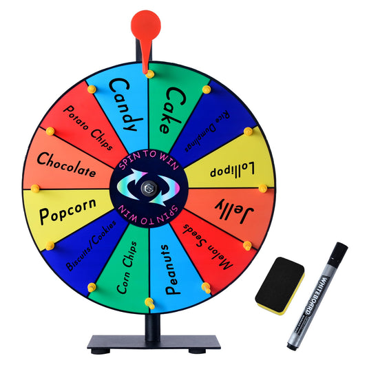 LRMBKM 12-slot prize wheel with vibrant colors to engage crowds at events