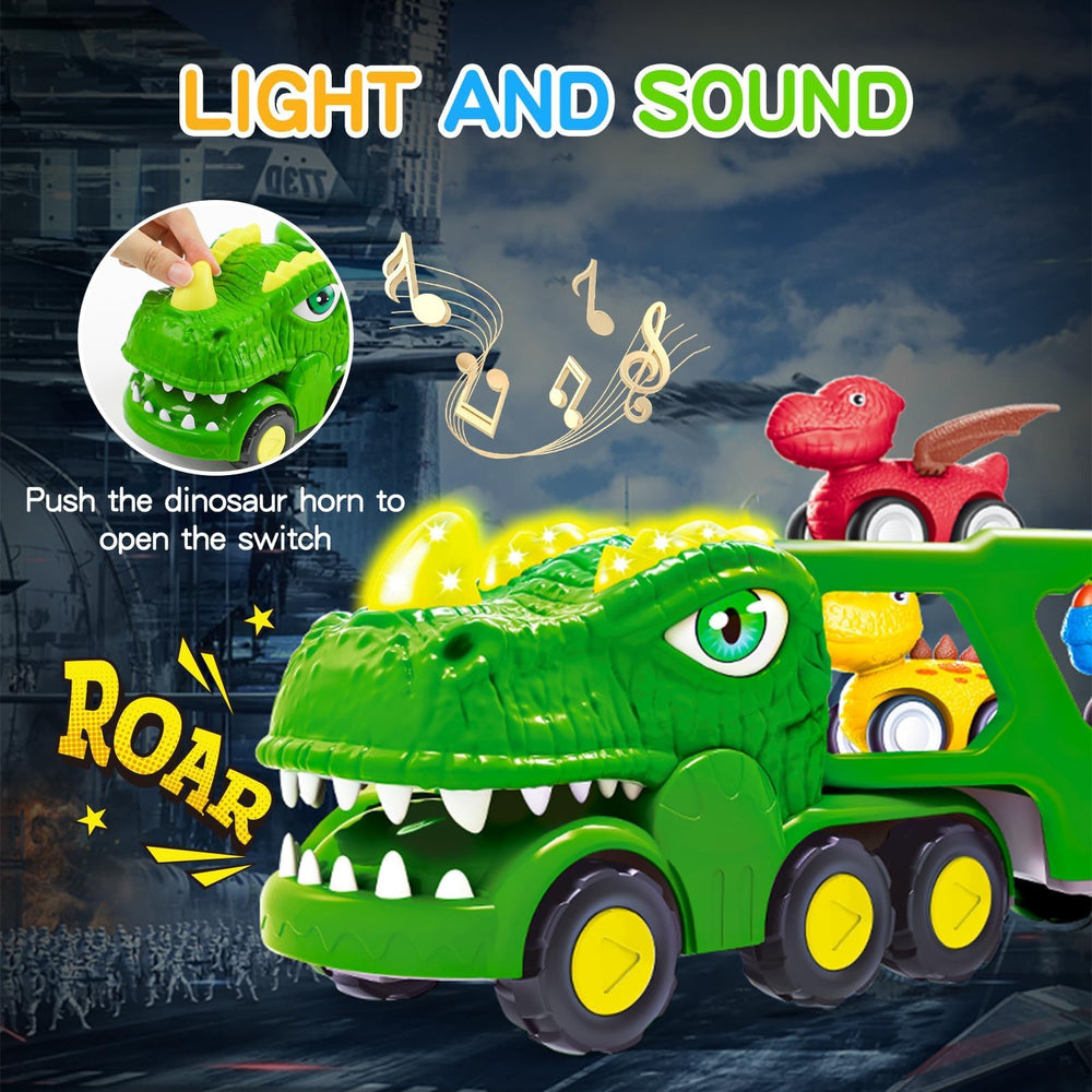 Lshfjnd Ceratosaurus mini car sparks storytelling and fine motor use