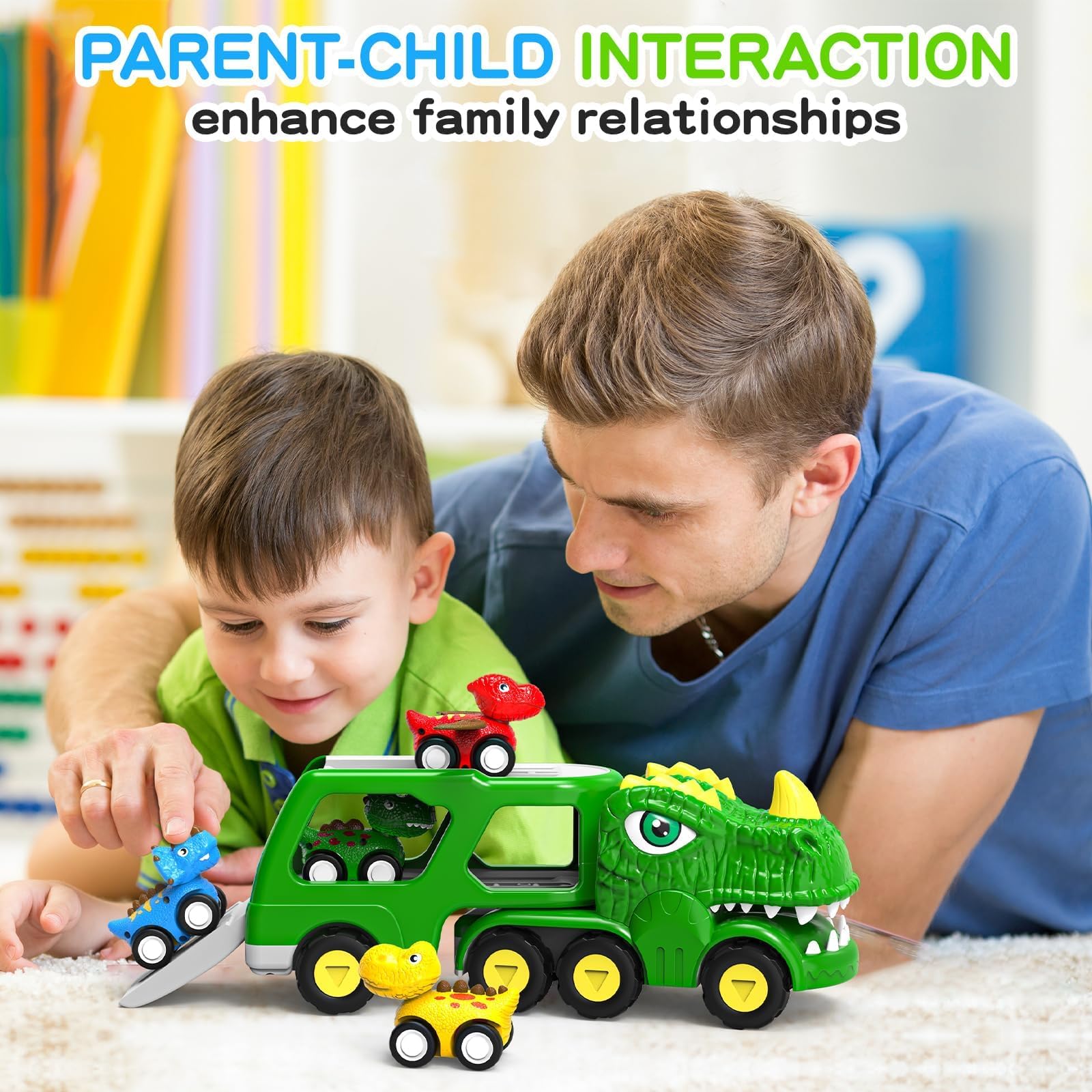 Lshfjnd dinosaur pullback playset enabling group play and shared fun