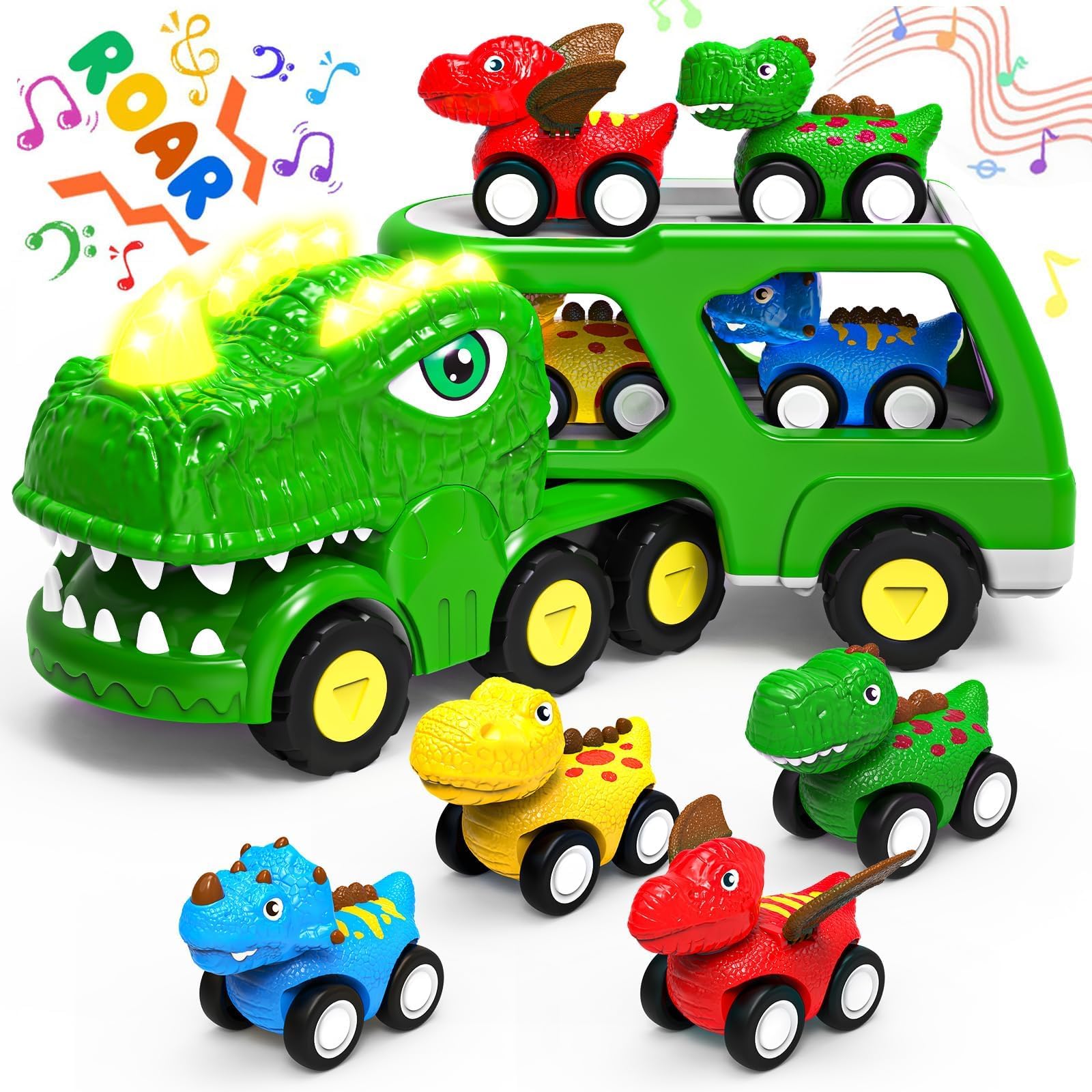 Lshfjnd dinosaur transport truck ready for imaginative play and adventures