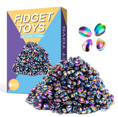 Lshfjnd Sensory Fidget Toys in a tin storage case for easy portability.