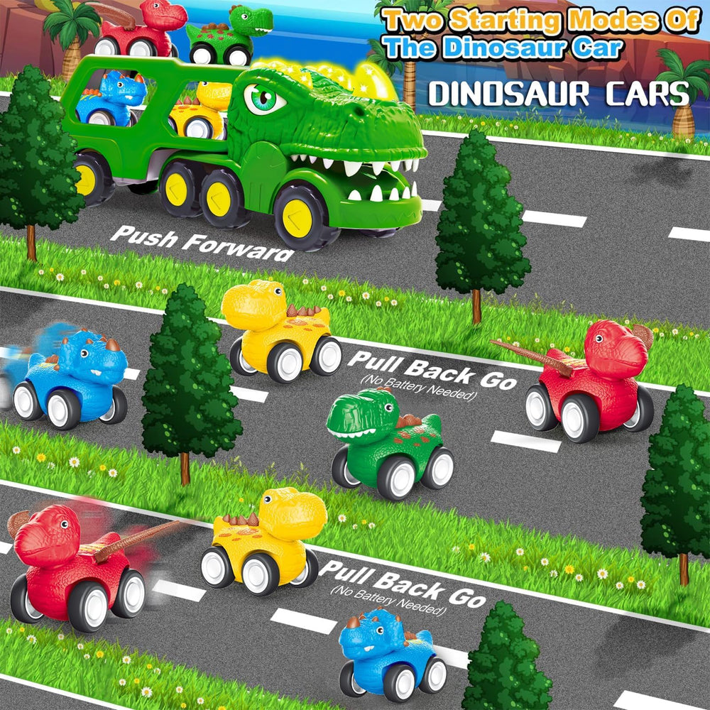 Lshfjnd Stegosaurus mini car supports color recognition during pretend play