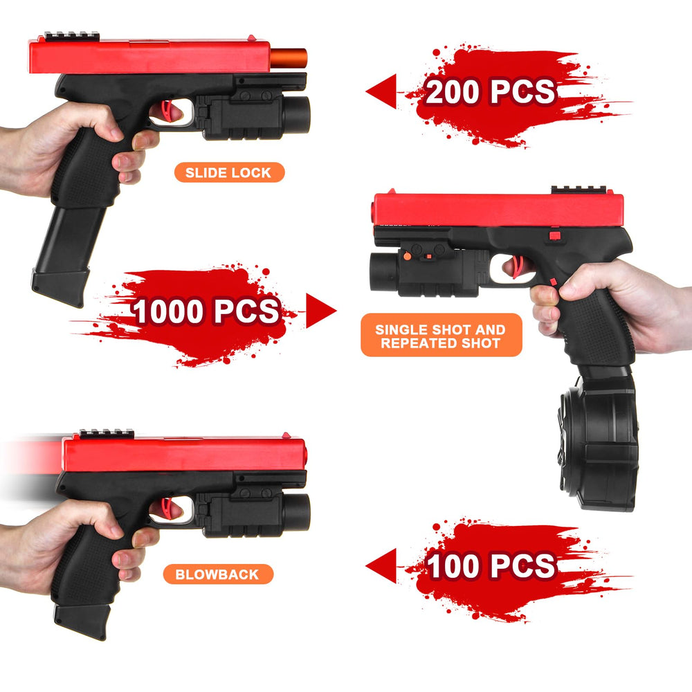 LsuBhef Gel Blaster X2 safety light in use during play