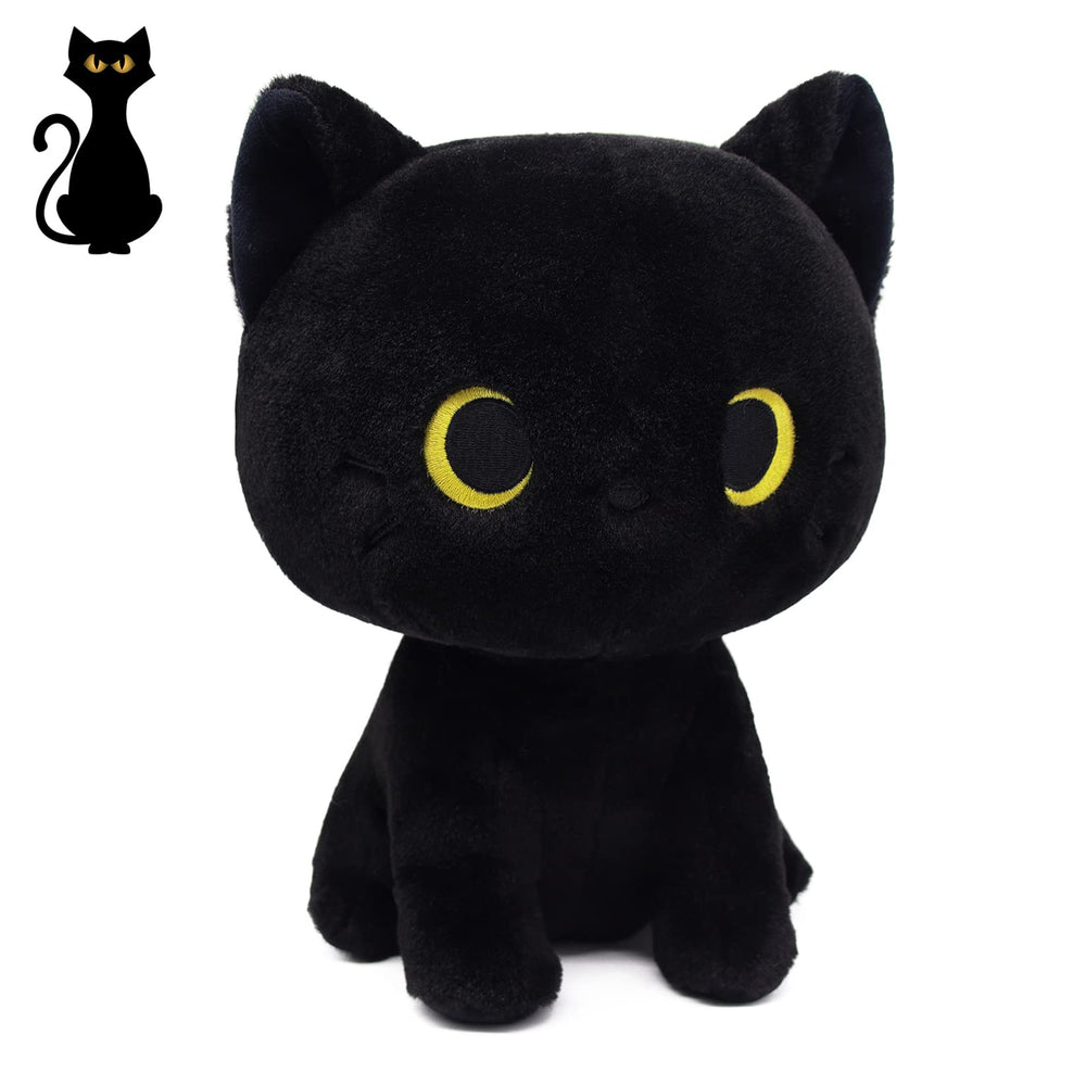 LSYDCARM black cat plush 8-inch cuddly toy for kids