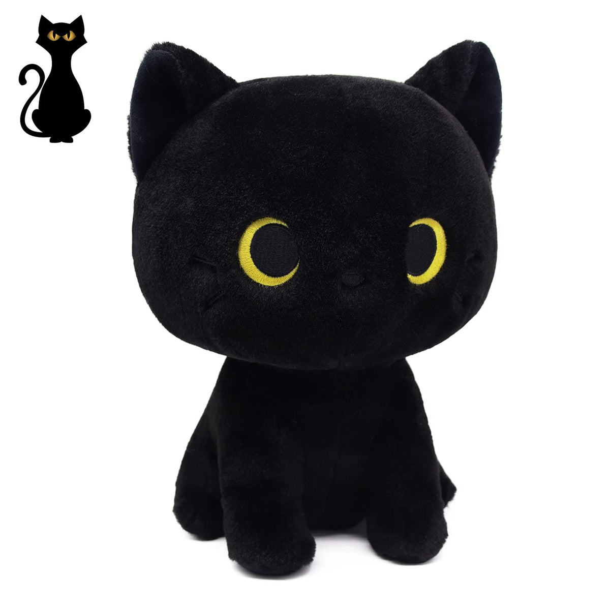 LSYDCARM black cat plush 8-inch cuddly toy for kids