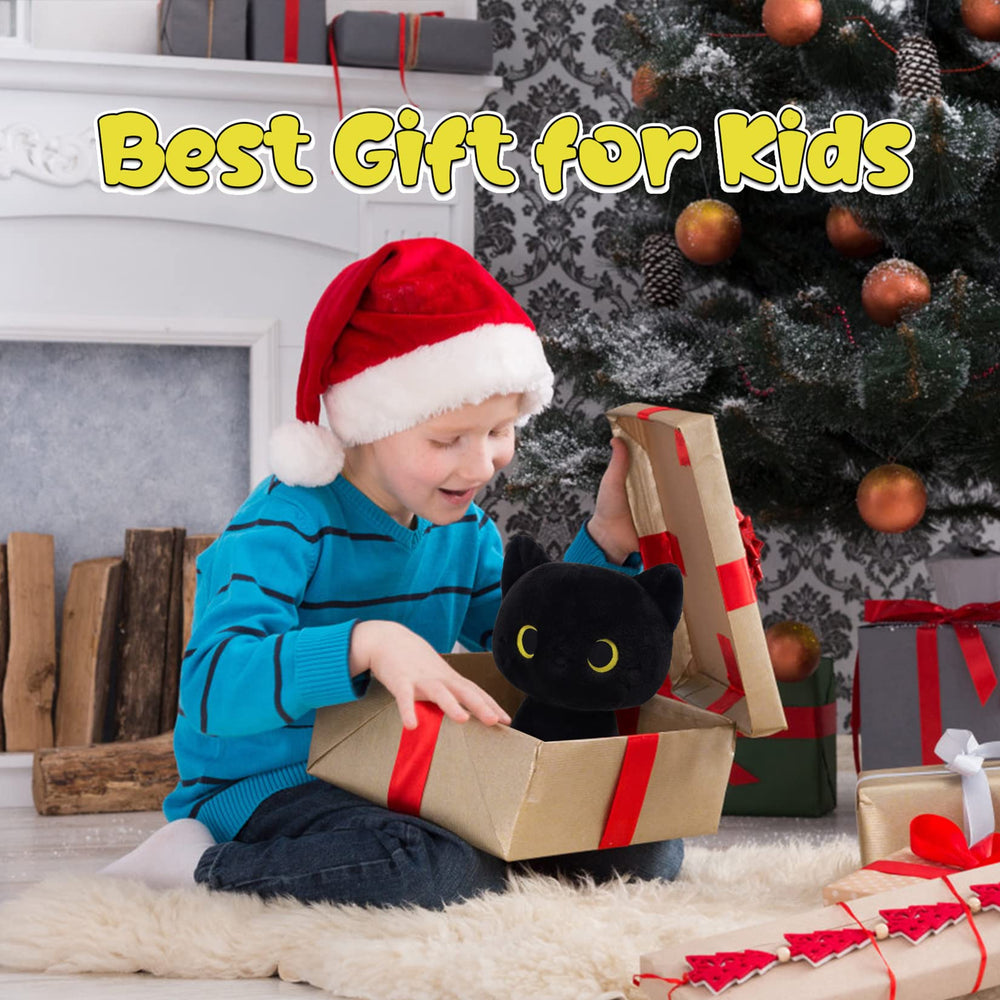 LSYDCARM Christmas plush cat decor for festive home accents