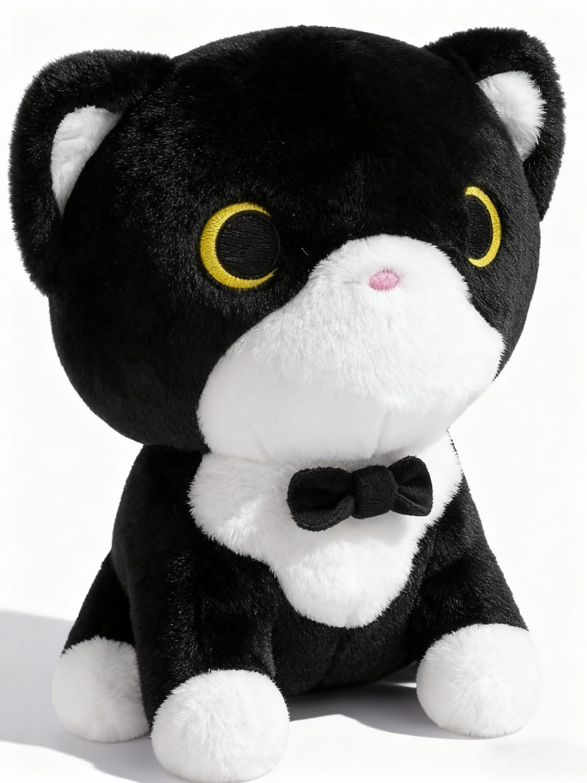 LSYDCARM tuxedo cat plush toy full view ready for cuddles and decor
