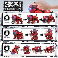 Lterfear Robot Dog battery recharge scene showing long-lasting power for play.