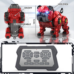 Lterfear Robot Dog dancing to music during remote playtime.
