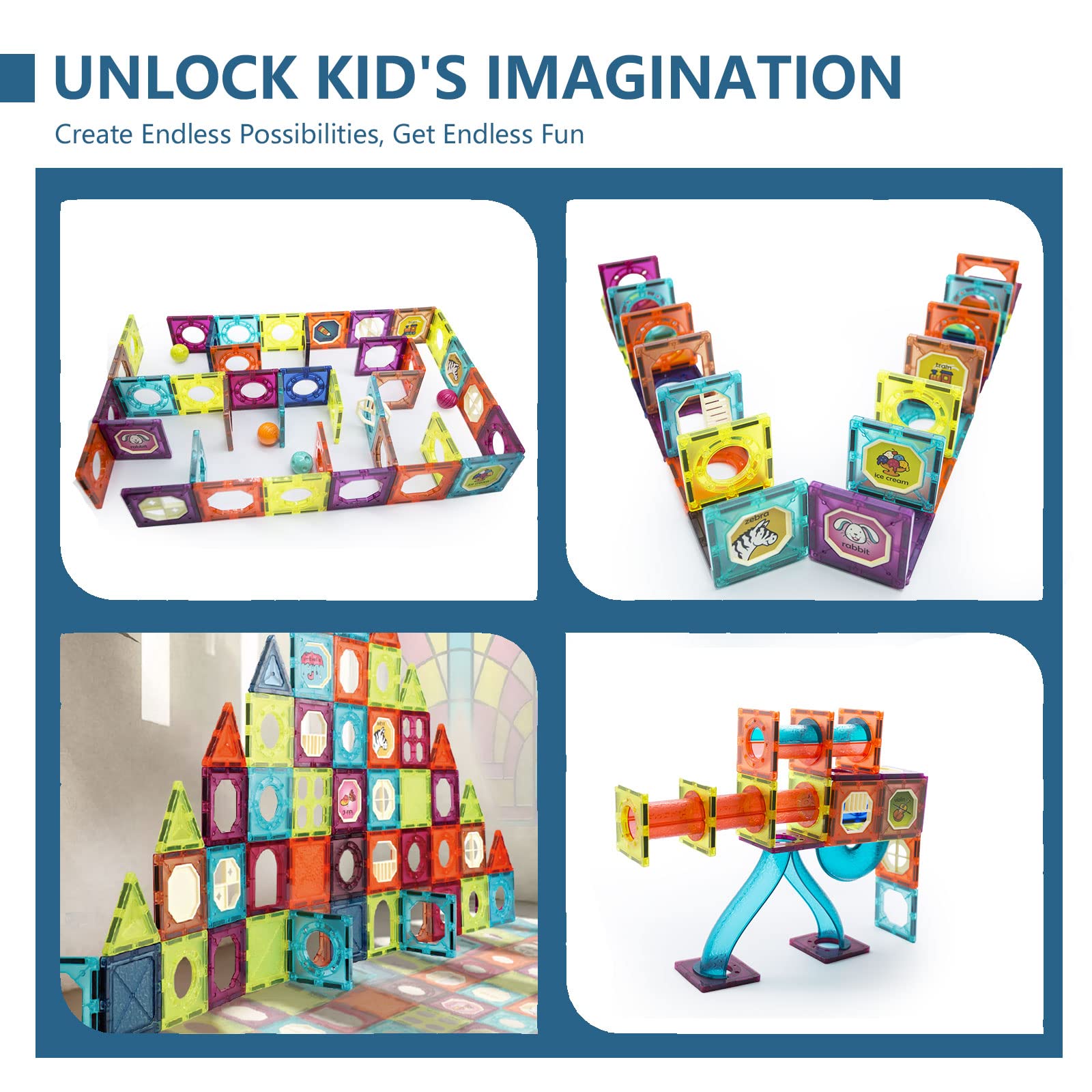 LTKFFFdp magnetic construction set encourages collaborative play and creativity.