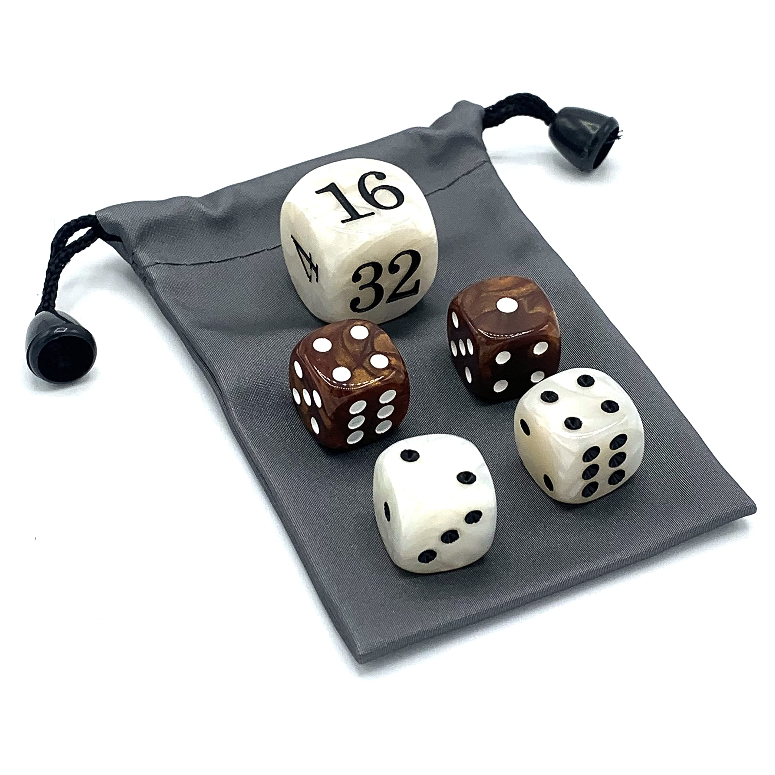 Luck Lab gift box showcases the stylish backgammon dice set.