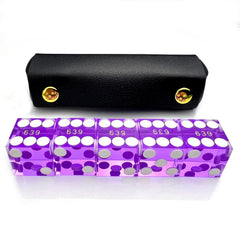 Luck Lab clear acrylic dice showcase glossy finish and visible pips