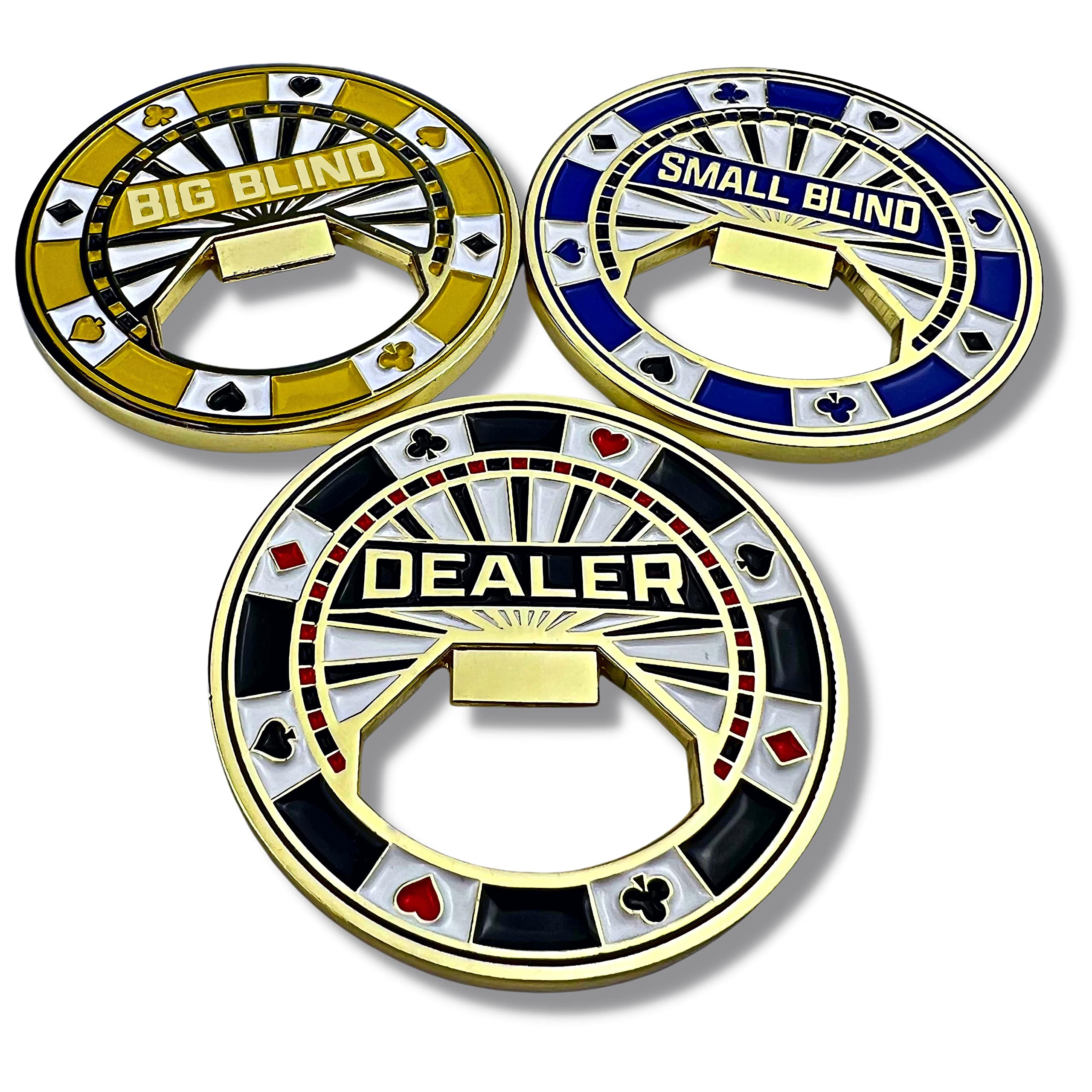 Luck Lab dealer-button with bottle opener for poker tables