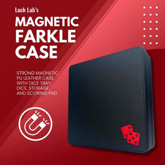 Luck Lab Farkle dice tray interior with soft velvet for quiet rolling.