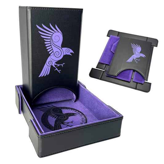 Luck Lab folding dice tower with magnetic tray for quick RPG setup