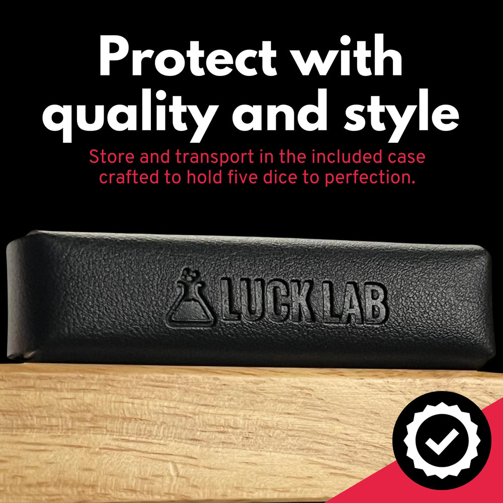 Luck Lab gift-ready packaging with golden foil enhances gift appeal.