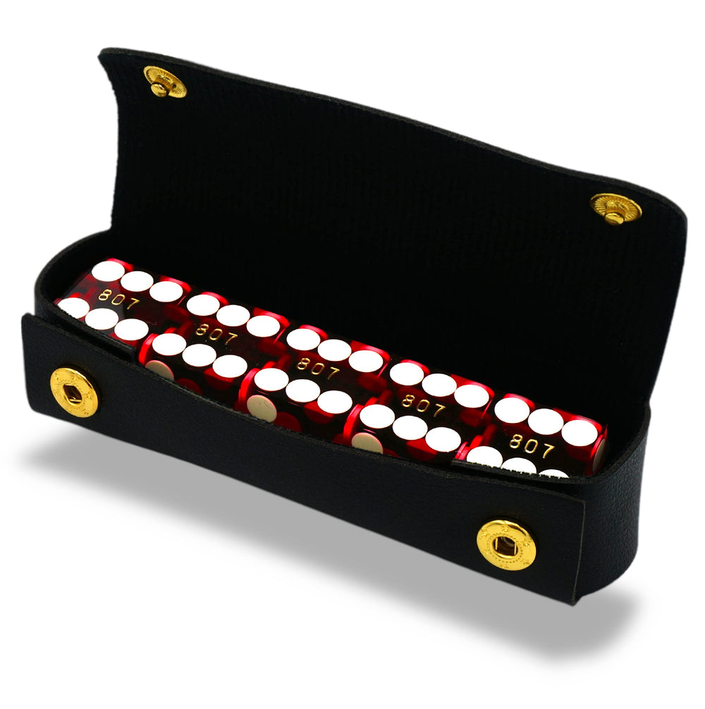 Luck Lab Grade AAA 19mm dice set with precise dimensions for casino-style play.