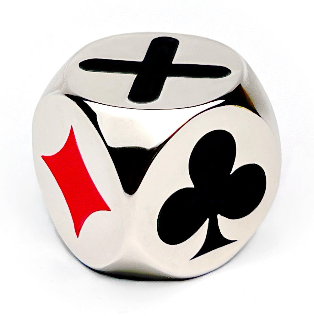Luck Lab Trump Marker silver with durable chrome finish for long-lasting use.
