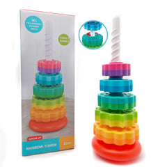 Bright colors engage sensory exploration during activity