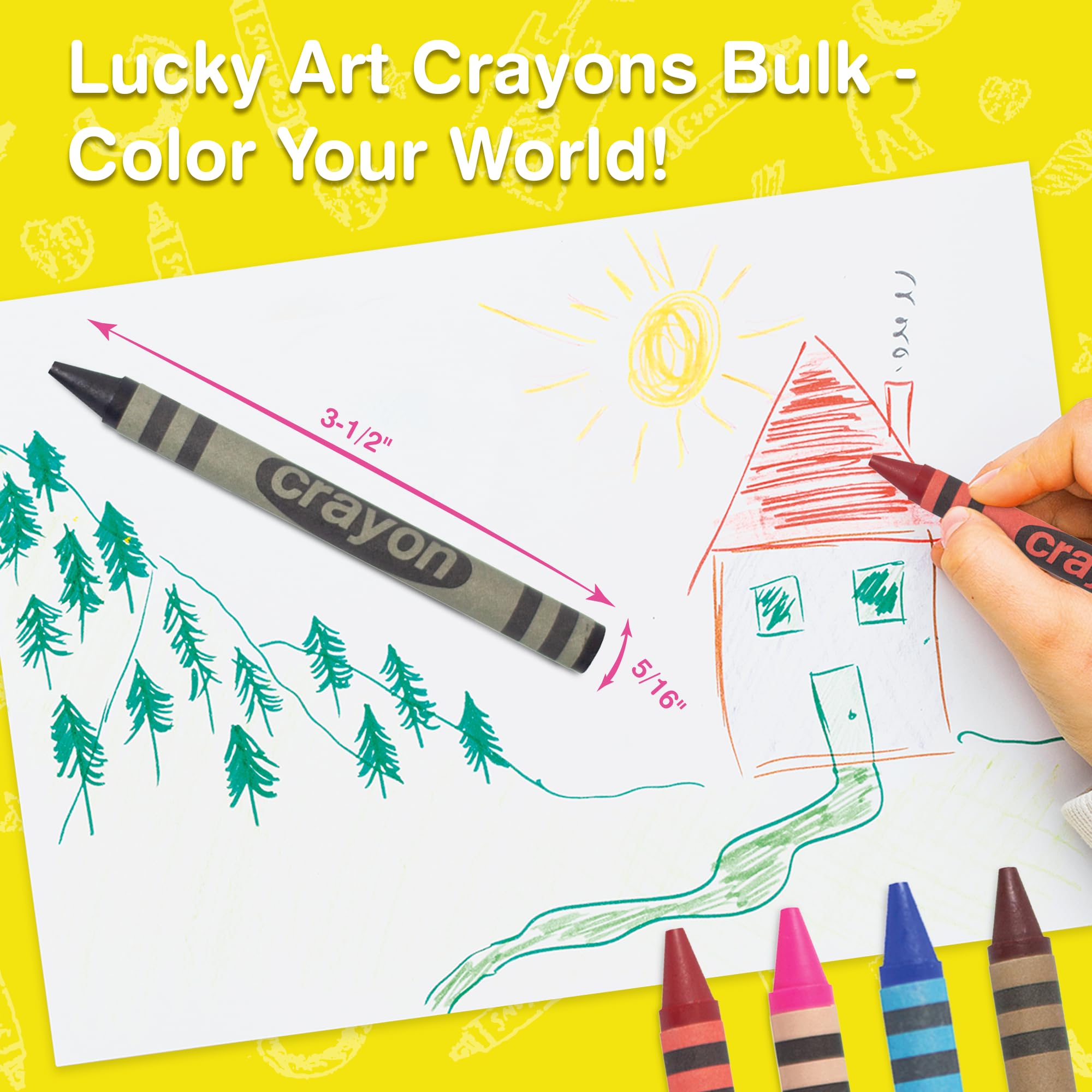 Lucky Art Crayonology durable wrap protects tips during use