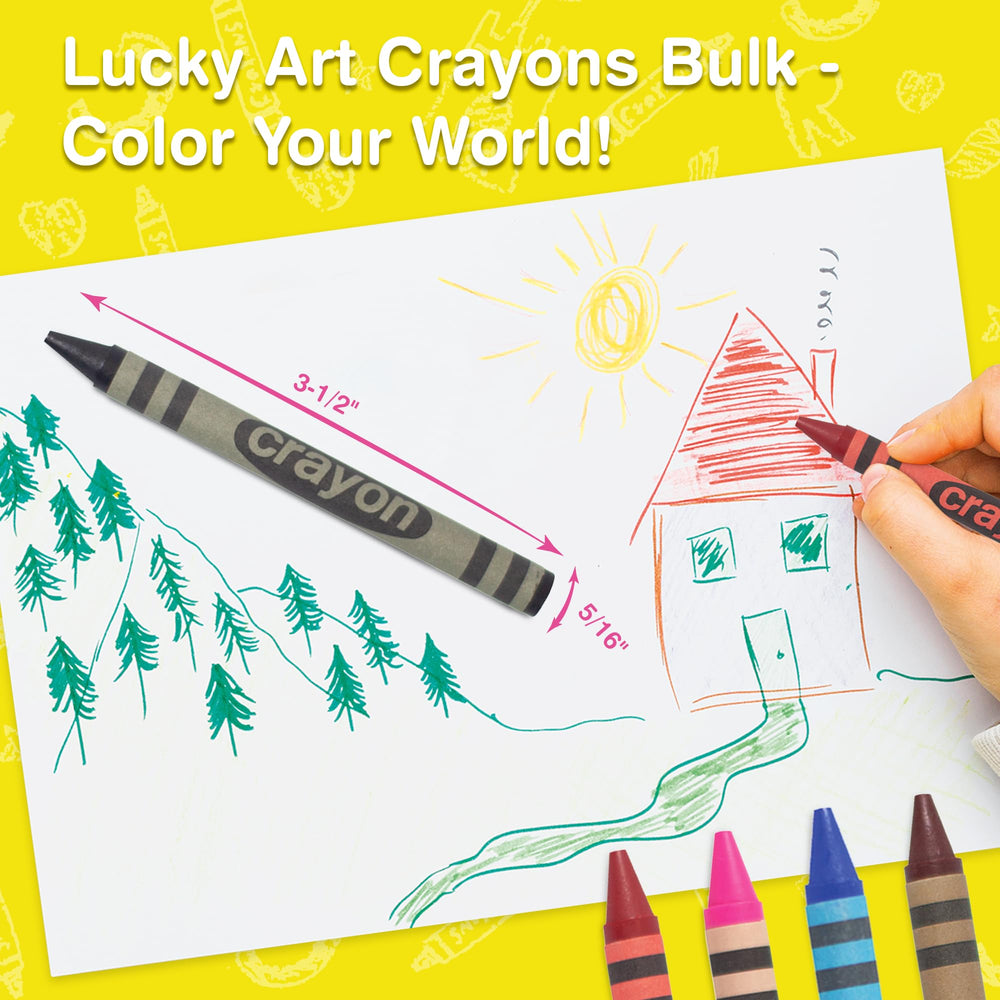 Lucky Art Crayonology durable wrap protects tips during use