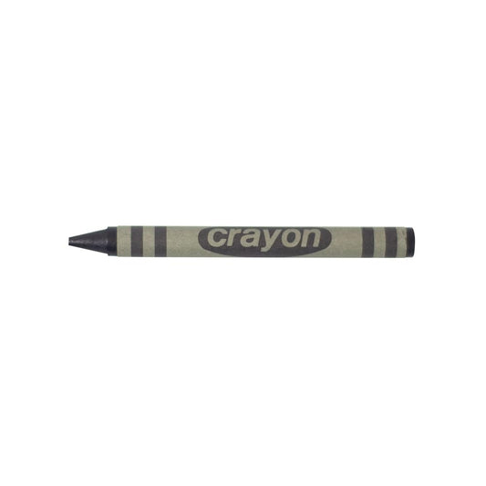 Lucky Art Crayonology regular-size black crayon for smooth fills