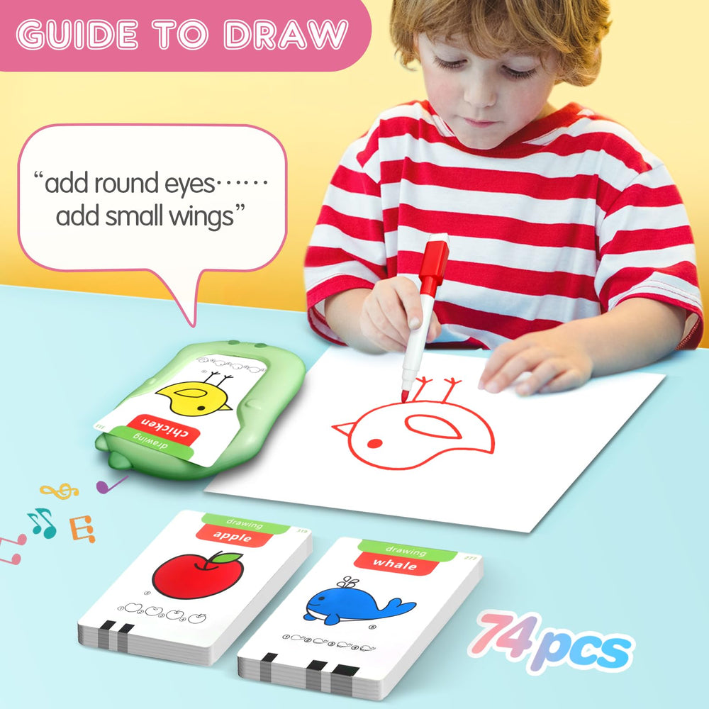 Lucky Cup talking pen in action pronouncing words during play