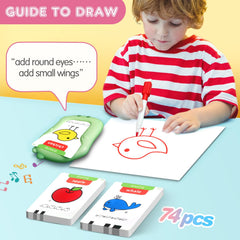 Lucky Cup talking pen in action pronouncing words during play