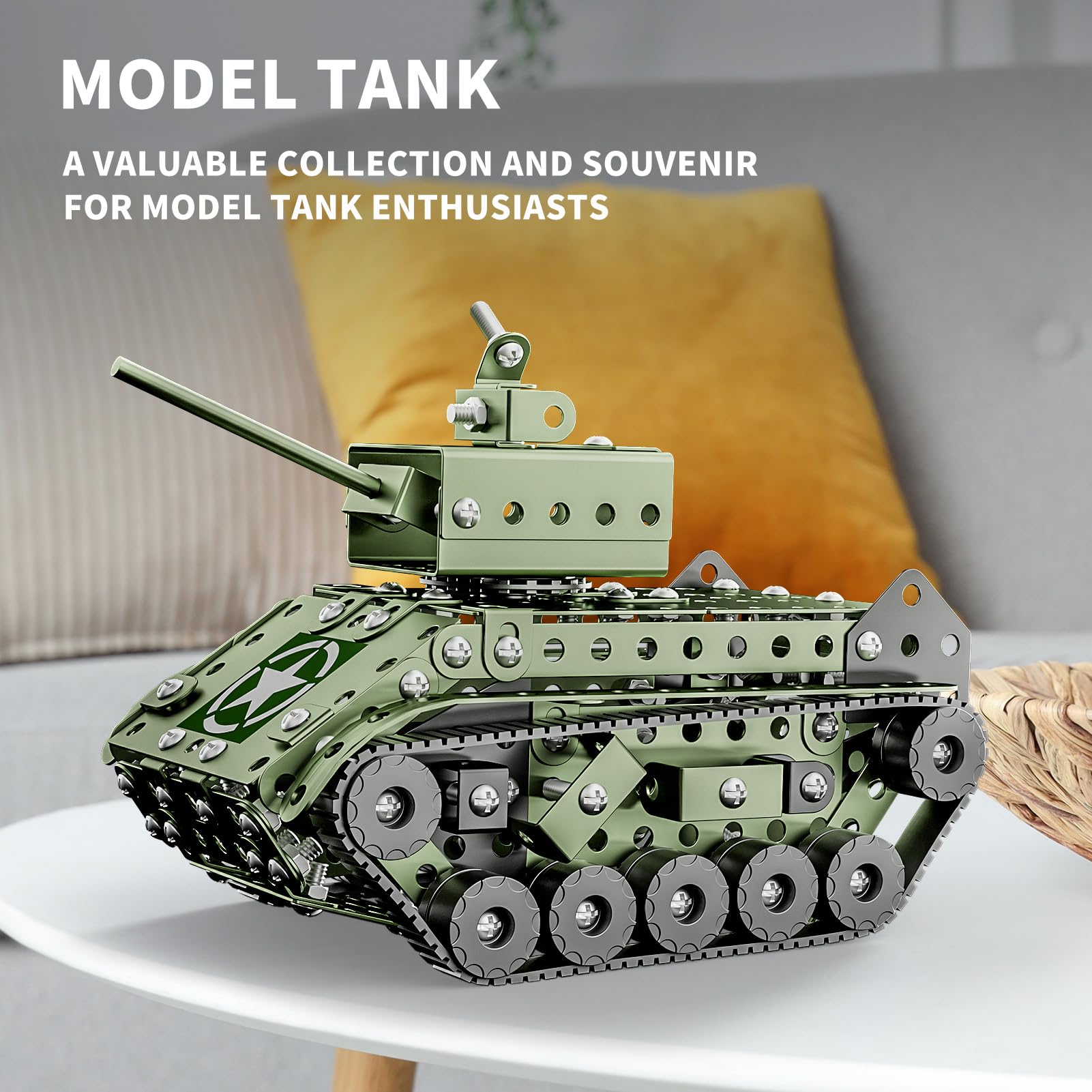 Lucky Doug Army Tank parts closeup highlights durable materials and precision.