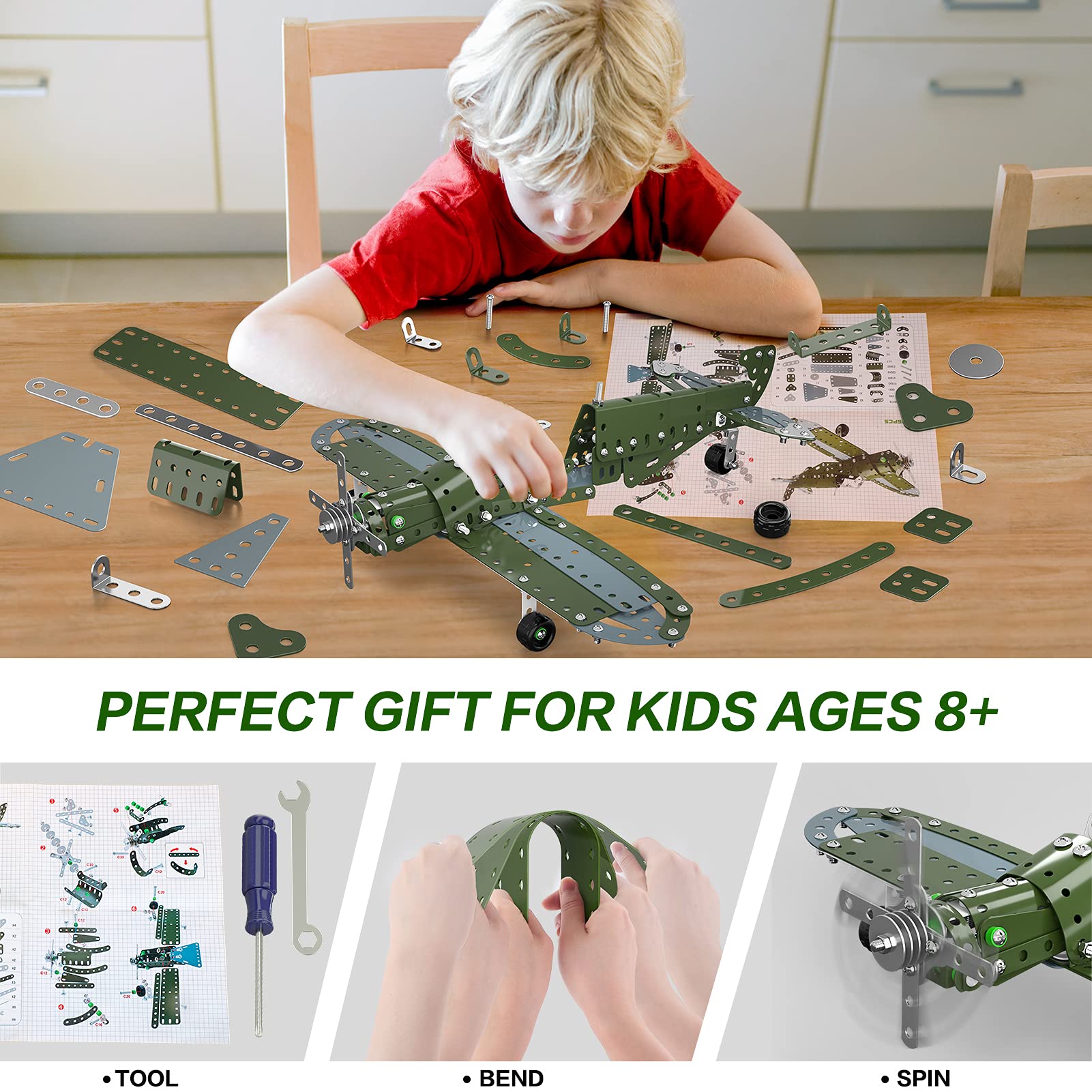 Lucky Doug constructed model airplane on display to inspire pride in a finished project.