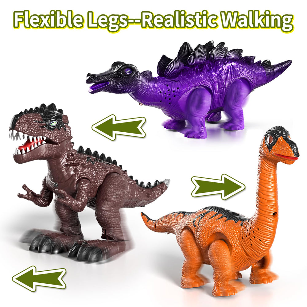 Lucky Doug LED lights enhance dramatic dinosaur scenes