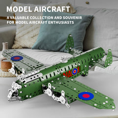 Lucky Doug metal army-green airplane body for durable, long-lasting display