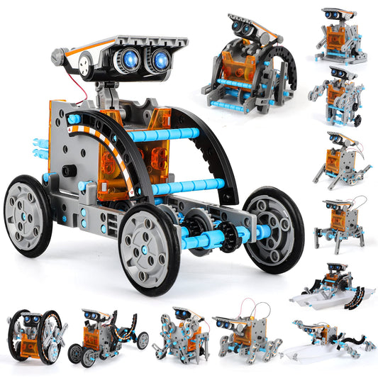 Lucky Doug solar robot kit 12in1 assembly demonstrates versatile hands-on learning