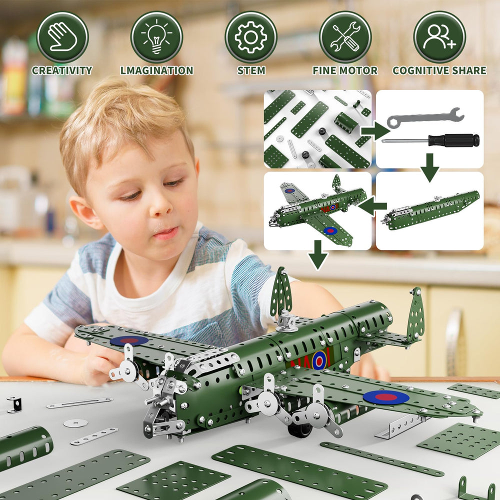 Lucky Doug airplane features spinning propeller for realistic play