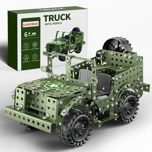Lucky Doug STEM truck parts layout for easy assembly and identification