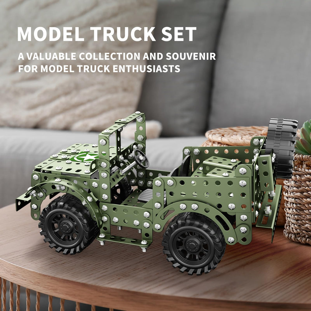 Lucky Doug truck tools included for confident building