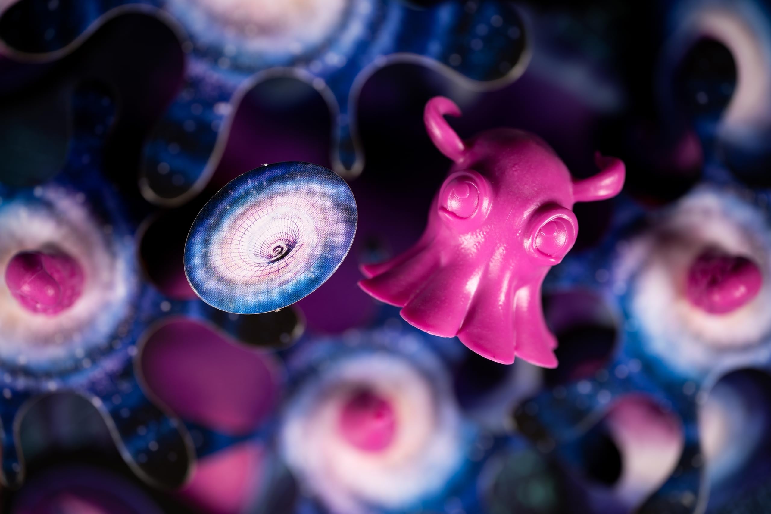 Lucky Duck Cosmoctopus table-top play area fits cozy game nights.