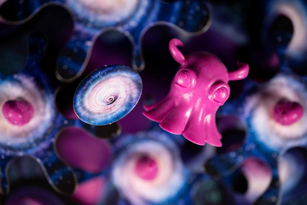 Lucky Duck Cosmoctopus table-top play area fits cozy game nights.