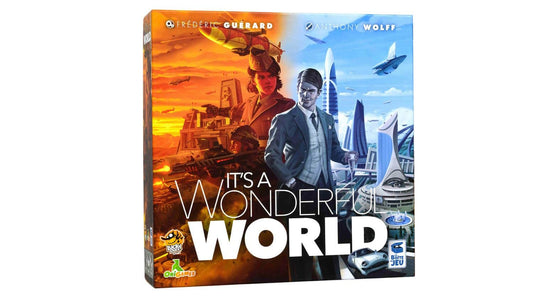 Lucky Duck Games It's A Wonderful World box cover with premium artwork