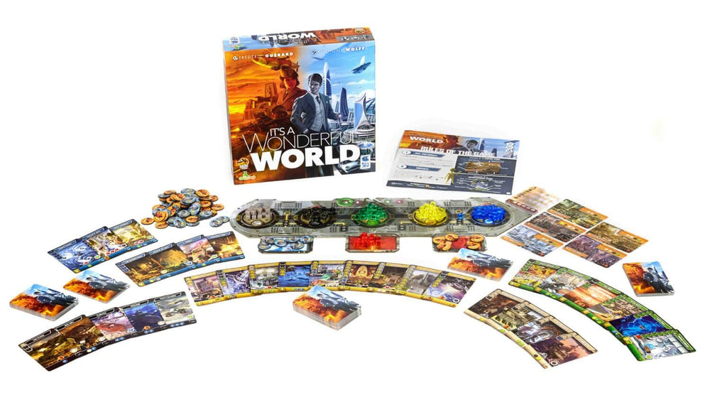 It's A Wonderful World captures resources and construction phase with tokens