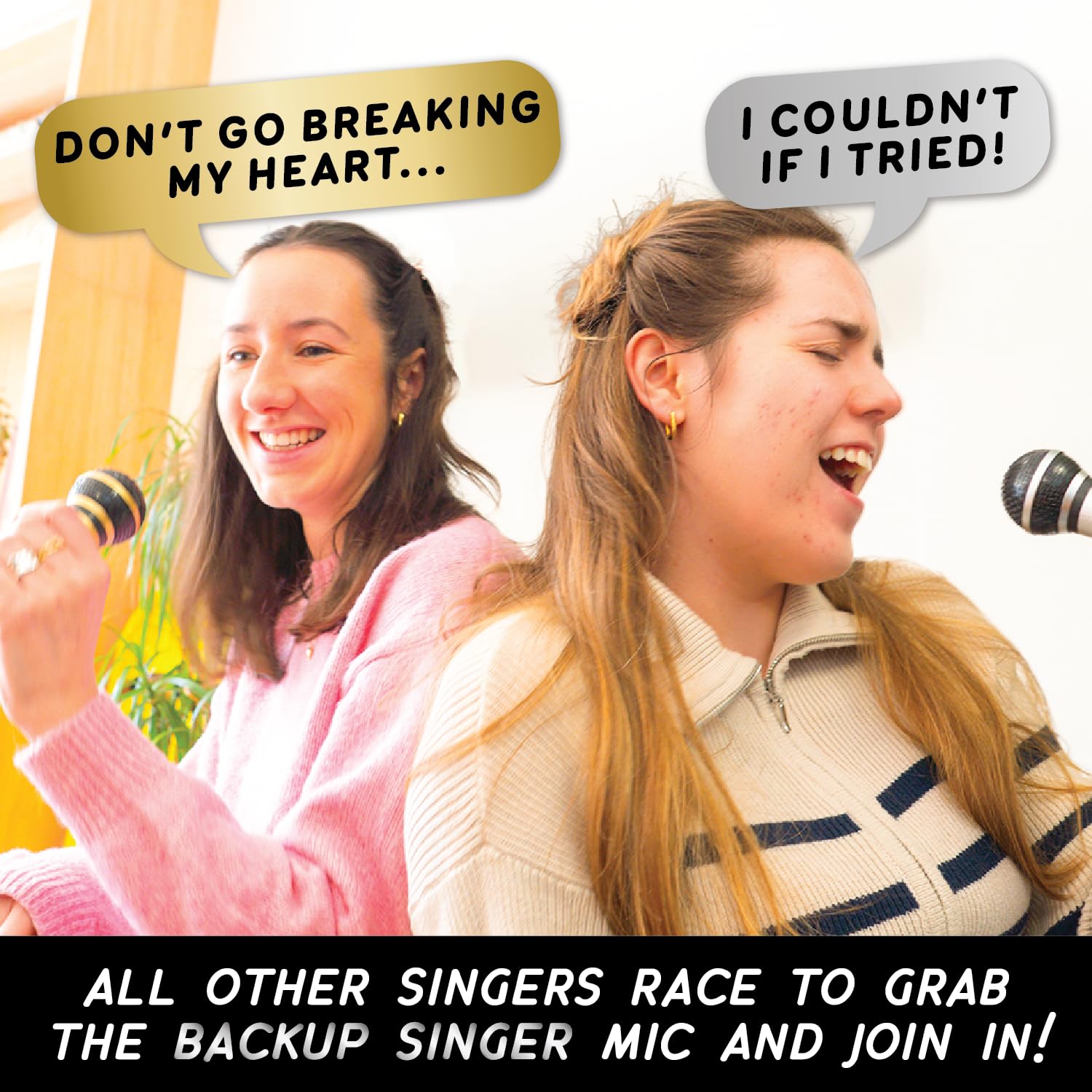 Lucky Egg Grab The Mic Duets group playing, creating lively party moments.